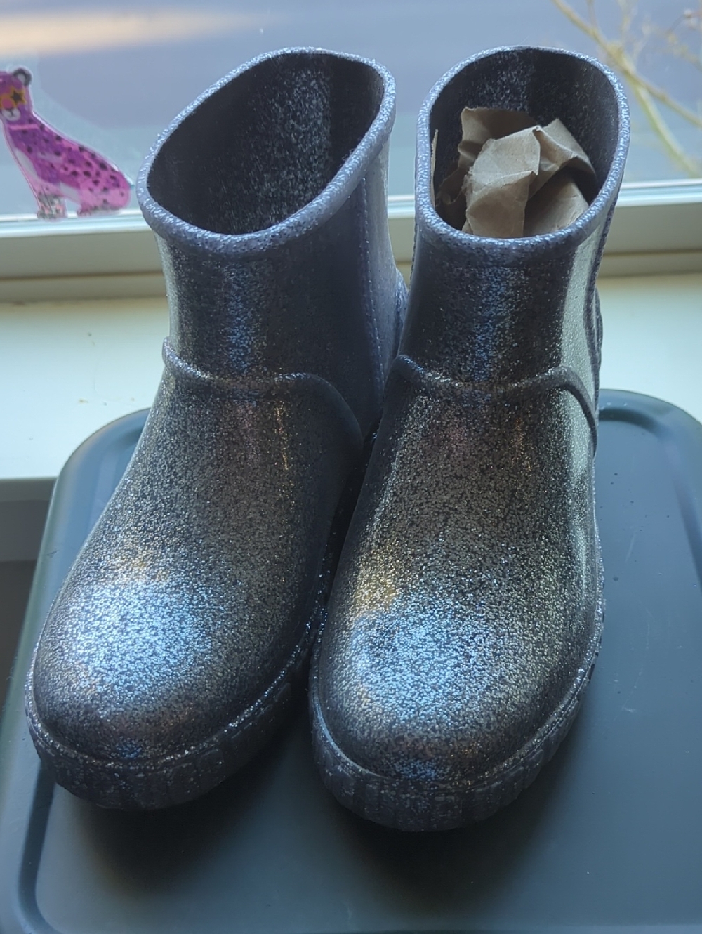 UGG Kids Glitter Rain & Snow Boots - Silver